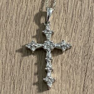 🩵 Zales 10K Miracle Cross and Necklace